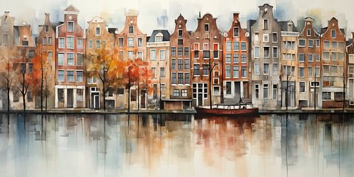 Canal houses by Bert Nijholt