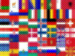 Flags of Europe 4: halftone pattern