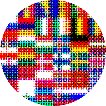 Vlaggen van Europa 4: rasterpatroon van Frans Blok