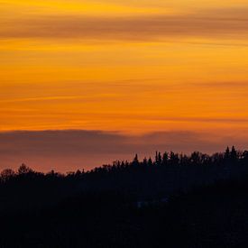 The January sun says goodbye by Harald Schottner