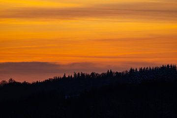 Die Januarsonne verabschiedet sich von Harald Schottner