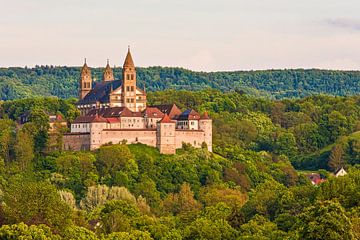 Comburg bij Schwäbisch Hall in Baden-Württemberg van Werner Dieterich