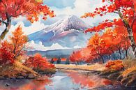 De berg Fuji van Poster Art Shop thumbnail