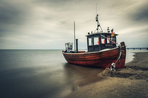 Vissen kotter in Ahlbeck