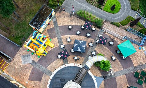 Beringen, Limburg, Belgium - Tower view over the Koersel - Kapel