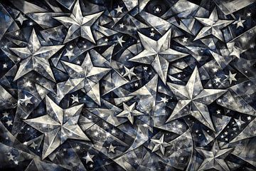 Étoiles argentées sur Linda de Klein