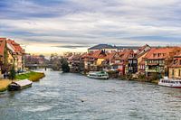 View of the old town centre of Bamberg from the Old Town Hall