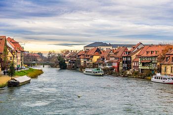 View of the old town centre of Bamberg from the Old Town Hall