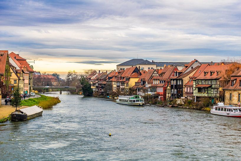 Vue sur la vieille ville de Bamberg depuis l'ancien hôtel de ville par Mixed media vector arts