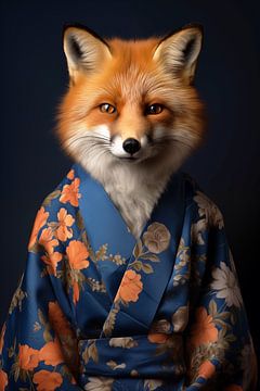 Der Kimono träumt vom schlauen Fuchs von PixelMint.