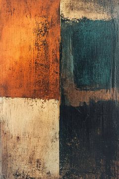 Abstract Structuur in Aarde en Diepte Contrast en Textuur van Eva Lee