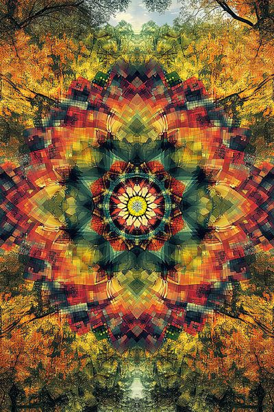 picturesque symmetrical shapes by Egon Zitter
