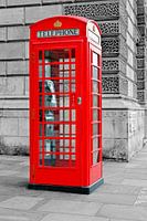 Red telephone box London