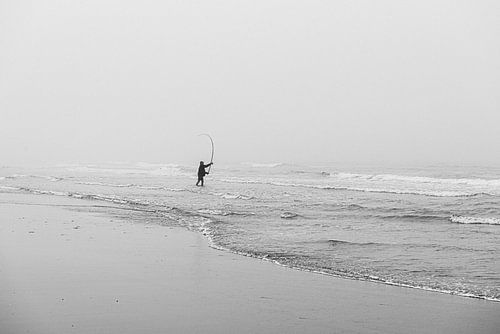 Visser in zeemist Terschelling