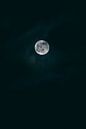 Volle maan aan de donkere hemel van Robin van Steen thumbnail