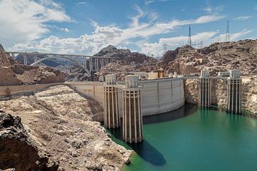 Hooverdam, Amerika, Nevada-Arizona van Arjan Warmerdam