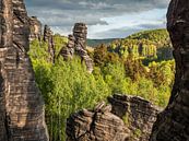 Bielatal, Saxon Switzerland - Schiefer Turm and Wegelagerer by Pixelwerk thumbnail