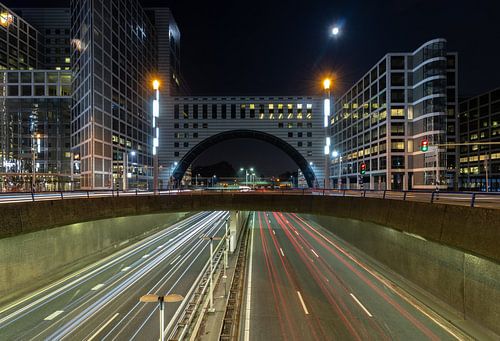 The Hague Gate at night