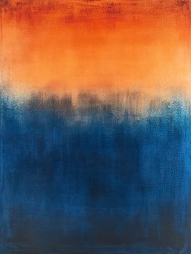 The Transition: Blue and Orange by Thea