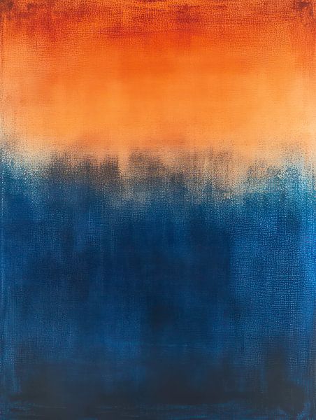 The Transition: Blue and Orange by Thea
