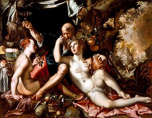 Lot und seine Töchter, Joachim Wtewael