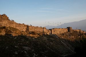 Mauer in Gjirokaster, Albanien