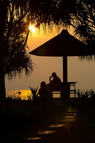Sunset op Bali Indonesië 