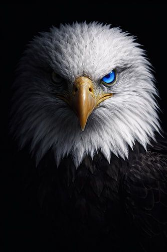 Weißkopfseeadler mit blauem Blick