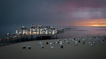 Sonnenaufgang an der Seebrücke Sellin von Stephan Schulz