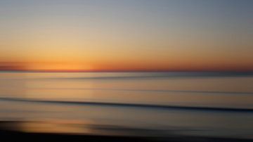 Lever de soleil sur la mer Baltique sur Wil van der Velde/ Digital Art