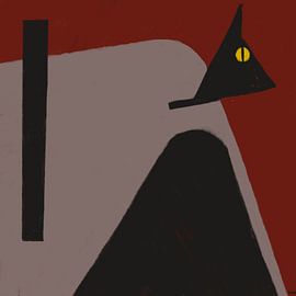 Chat noir sur Martin Groenhout