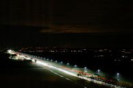 Lichtweg in de avond   (Hoogland, Amersfoort) van Julius Koster thumbnail