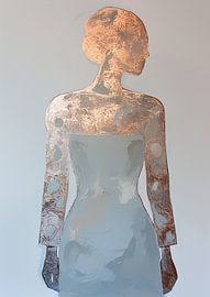 Frauen-Silhouette | Zeitgetragene Silhouette Schönheit von Wunderbare Kunst