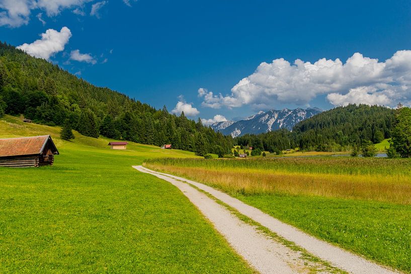 Prachtig merenlandschap bij Wagenbruchsee van Oliver Hlavaty