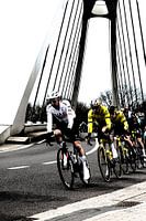 Peloton op de Brug Wout van Aert