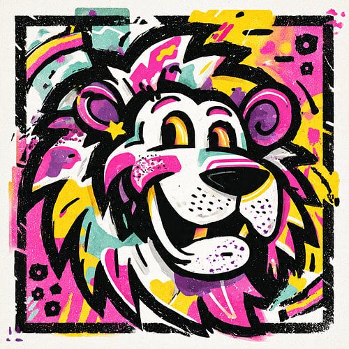 Pop Art lion no. 1
