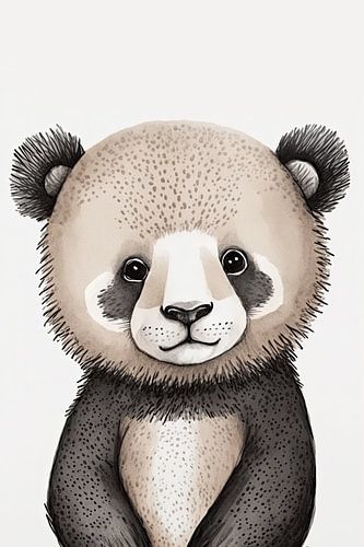 Illustratie van een pandabeer