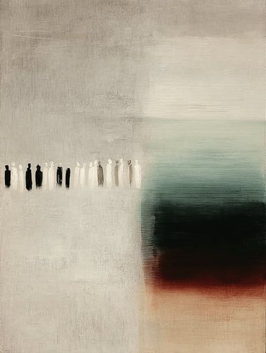 Stille Linie, minimalistische Abstraktion von Japandi Art Studio