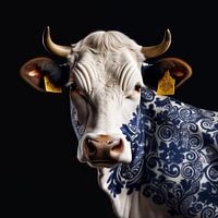 Koe in Delfts Blauw