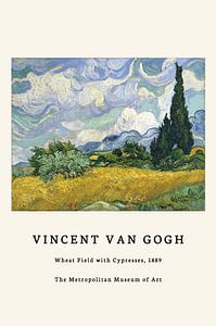 Champ de blé avec cyprès - Vincent van Gogh