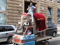 circus in de stad