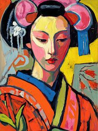 Muse in Kimono by Cats & Dotz