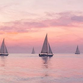 Evening cruise on calm waters by Kristin M