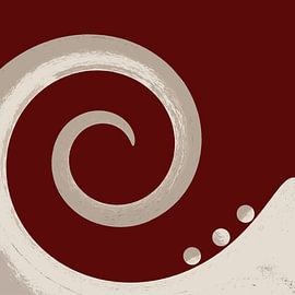 Fascinating Colour Spirals: Autumn Colours 6 / Spiral / Colour Vortex by Kerstin Franz