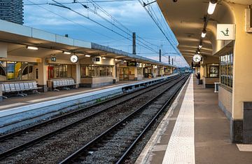 Brussel noord bij nacht van Werner Lerooy