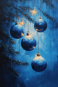 Blaue Weihnachten