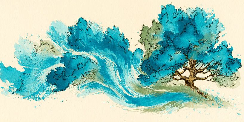 Le murmure du vent | art apaisant par Karina Brouwer