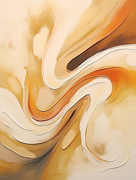 Abstrakte Formen in Sandfarben von Imagine