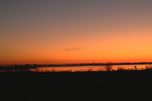 Sonnenuntergang in Burgum