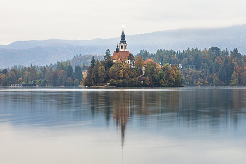 Picturesque Bled in Autumn Hues